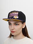 Бейсболка MITCHELL NESS арт. HHSS5472-LALYYPPPBLCK Los Angeles Lakers NBA (черный)